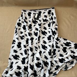 Anthro Sancita Windsor Cascade Black & White Maxi Skirt